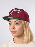 Бейсболка MITCHELL NESS арт. HS10521-MHERED1 Miami Heat NBA (бордовый)